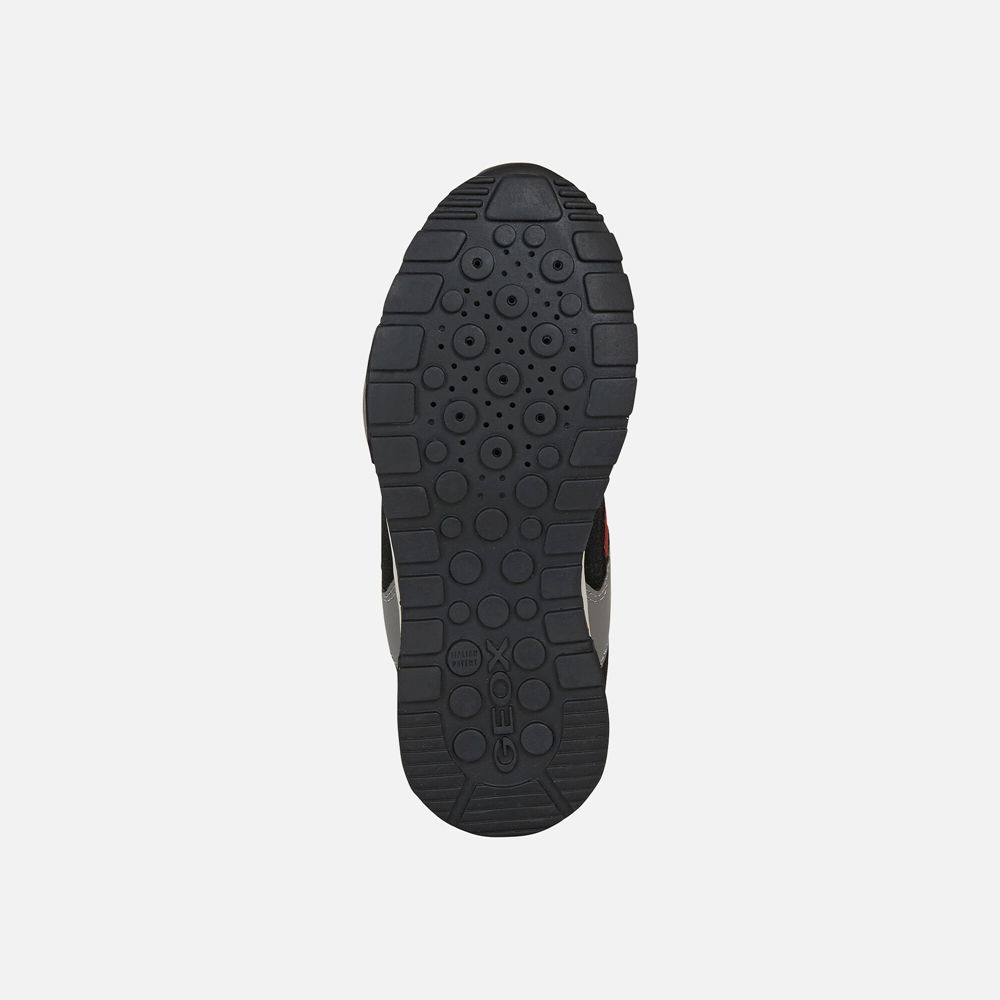 Geox Erkek Çocuk Spor Ayakkabı Gri/Siyah - Alfier - TPO-089317